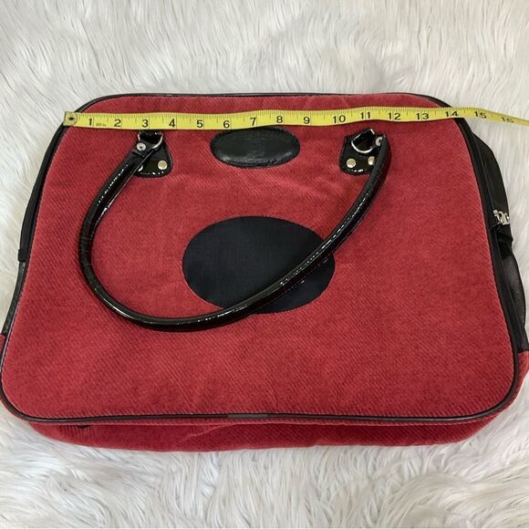 New!!! GMS PET SUPPLIES red / burgundy corduroy dog/ cat bag carrier - Picture 8 of 15